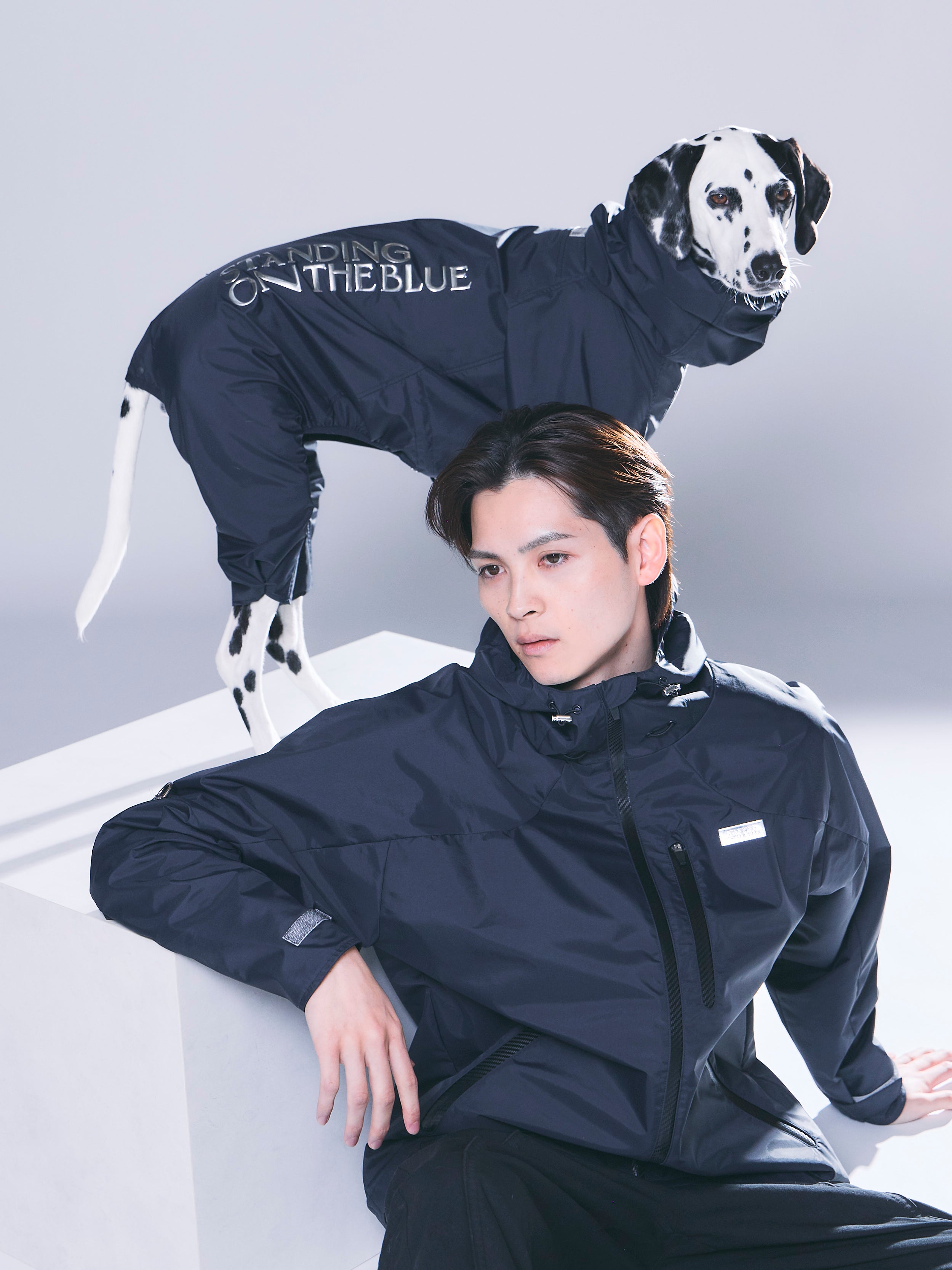 HEVE Petal Cloud Blouzon 　ネイビー 3L SHELL JACKET – STANDING ON THE BLUE
